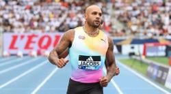 Jacobs storms to wind-assisted 9.67, third-fastest 100m ever in all conditions
