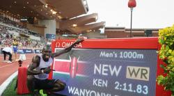 Emmanuel Wanyonyi smashes 1000m world record at spectacular Monaco Diamond League