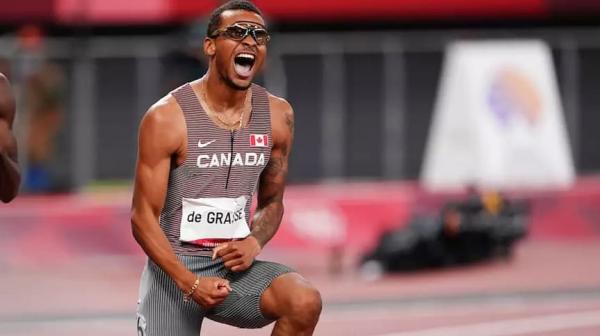 Andre de Grasse Almost Beaten by French sprinter Pablo Mateo in 200m