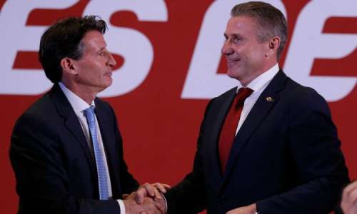 Sebastian Coe and Sergey Bubka