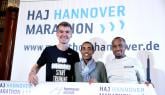 Course record holder Lusapho April and German record holder Arne Gabius duel in Hannover