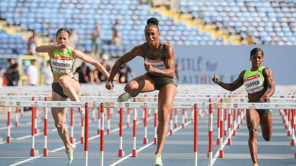CamachoQuinn storms 12.17w in 100m hurdles, Coleman beats Lyles in 100m at Bermuda Grand Prix