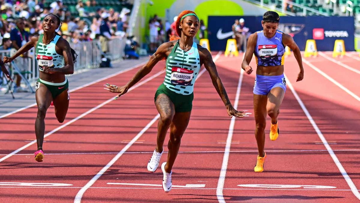 Richardson and Charleston win USA Track and Field 100m Titles Watch