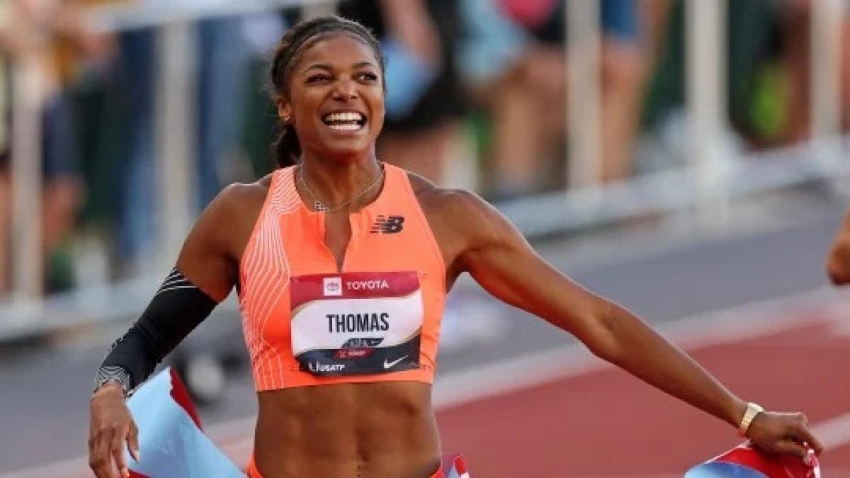 Gabby Thomas claims USA Track and Field 200m title with an impressive Gabby Thomas claims USA Track and Field 200m title with an impressive