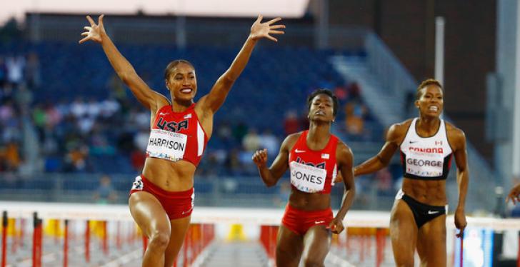 Harrison wins Pan Am 100m hurdles gold with a new championships record ...