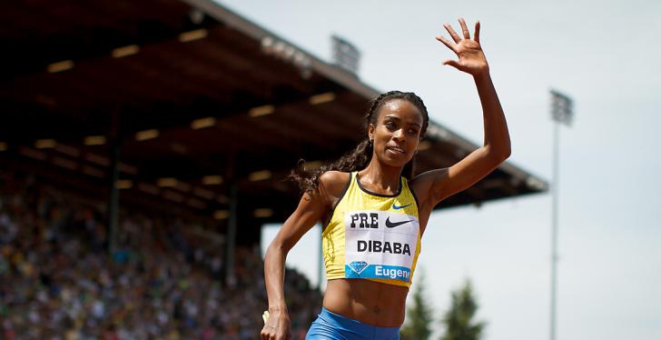 Dibaba out of Eugene DL with Injury | Watch Athletics