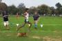 Dog Battles Runner for the First Place in XC Race