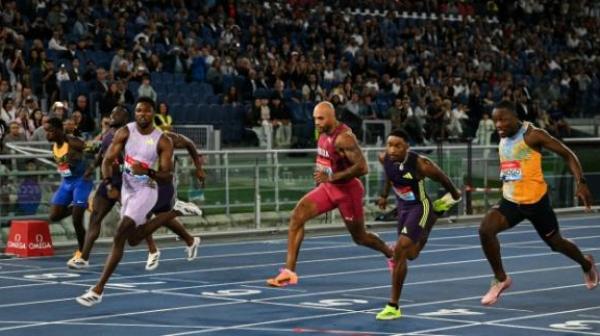 Noah Lyles Takes 100m in Rome With Season's Best of 9.88